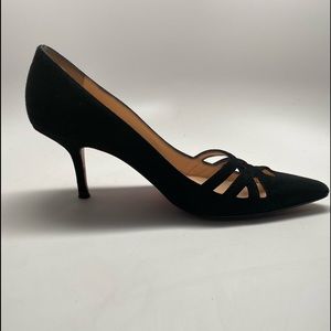Christian Louboutin  Black Suede Pumps, 6.5